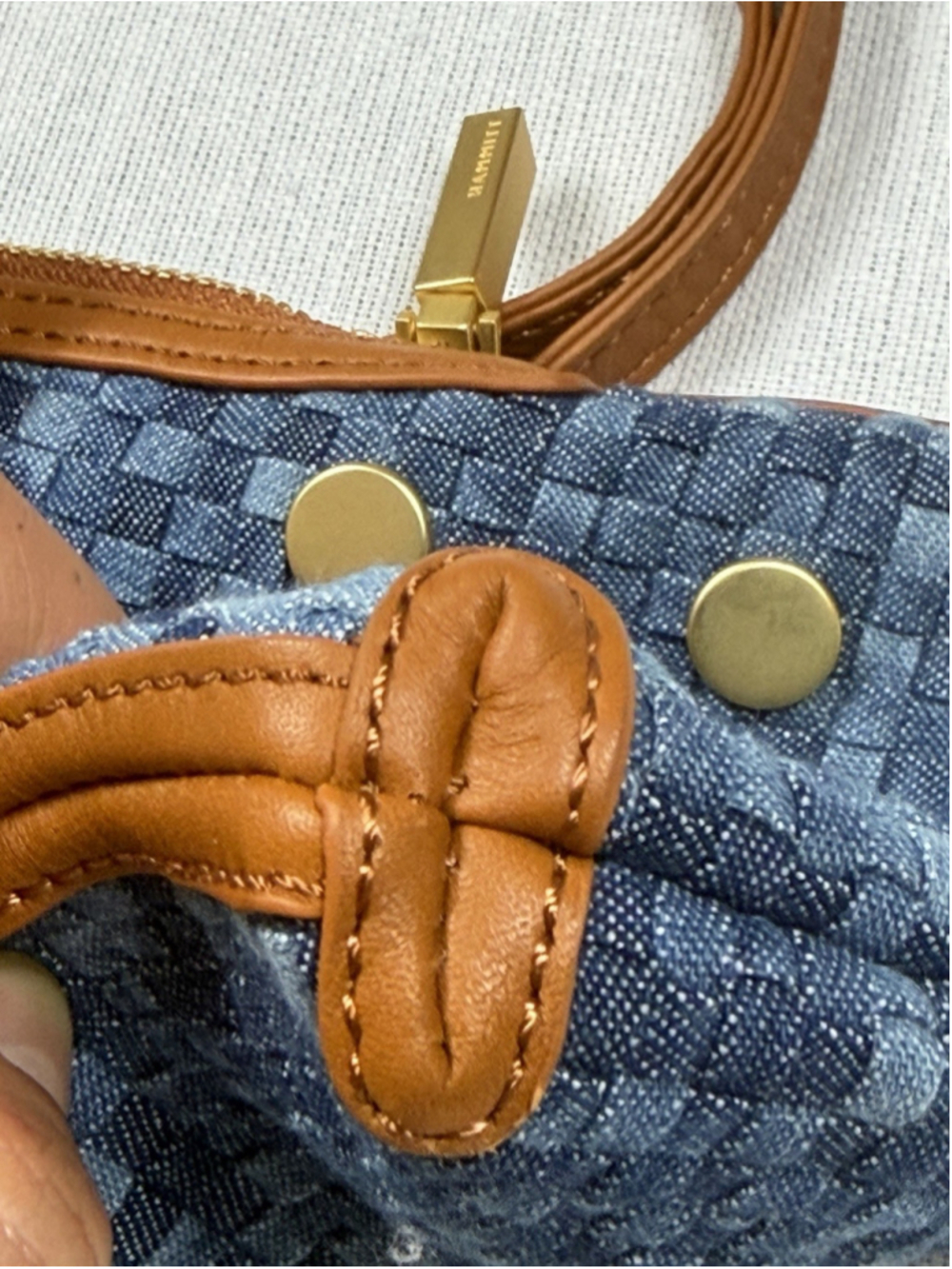 Hammitt VIP Mobile mosaic denim Crossbody Bag - Picture 11 of 13